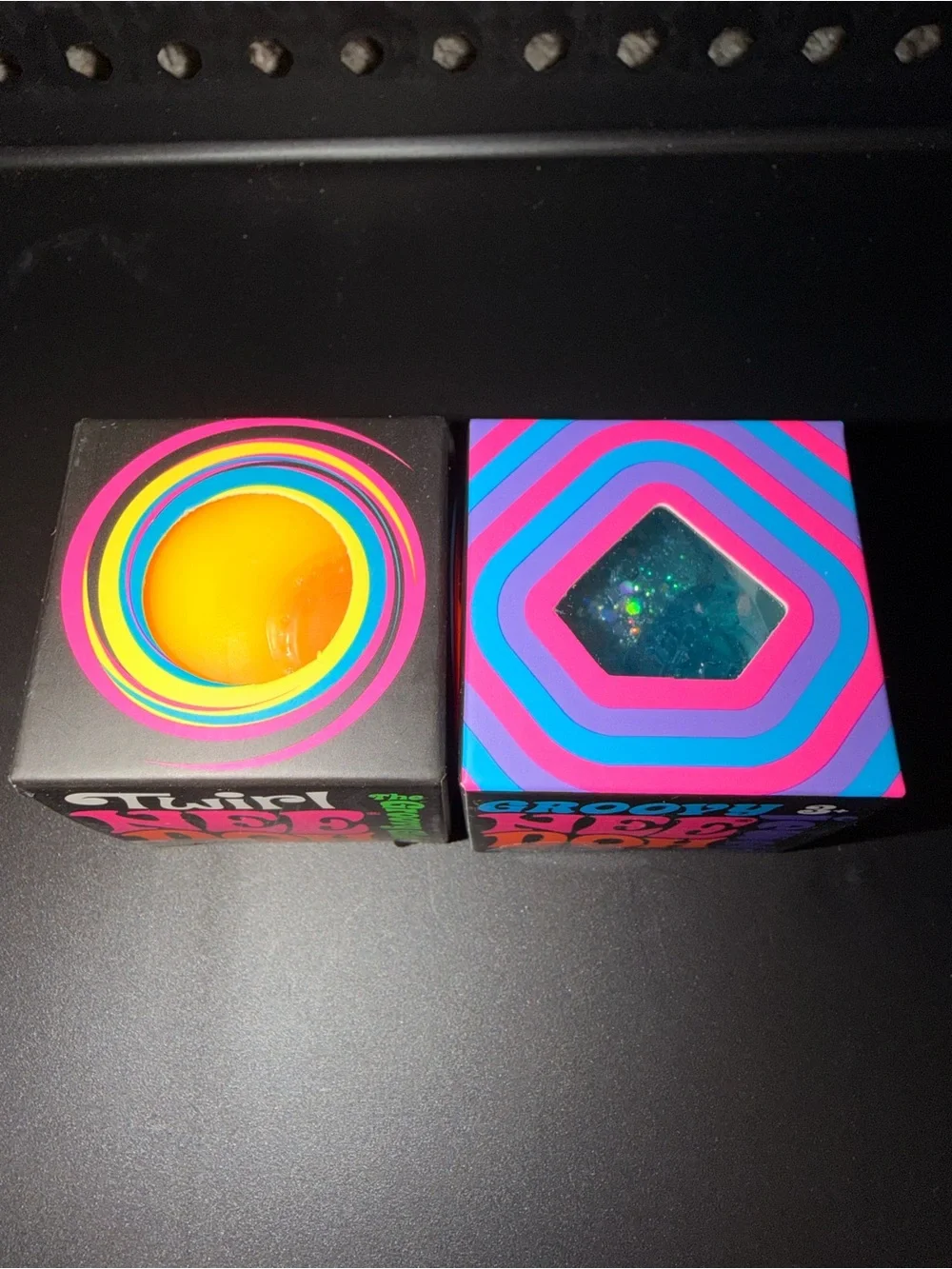 Groovy Glob Twirl & Groovy Jewel Needoh 2-Pack - Yellow and Blue